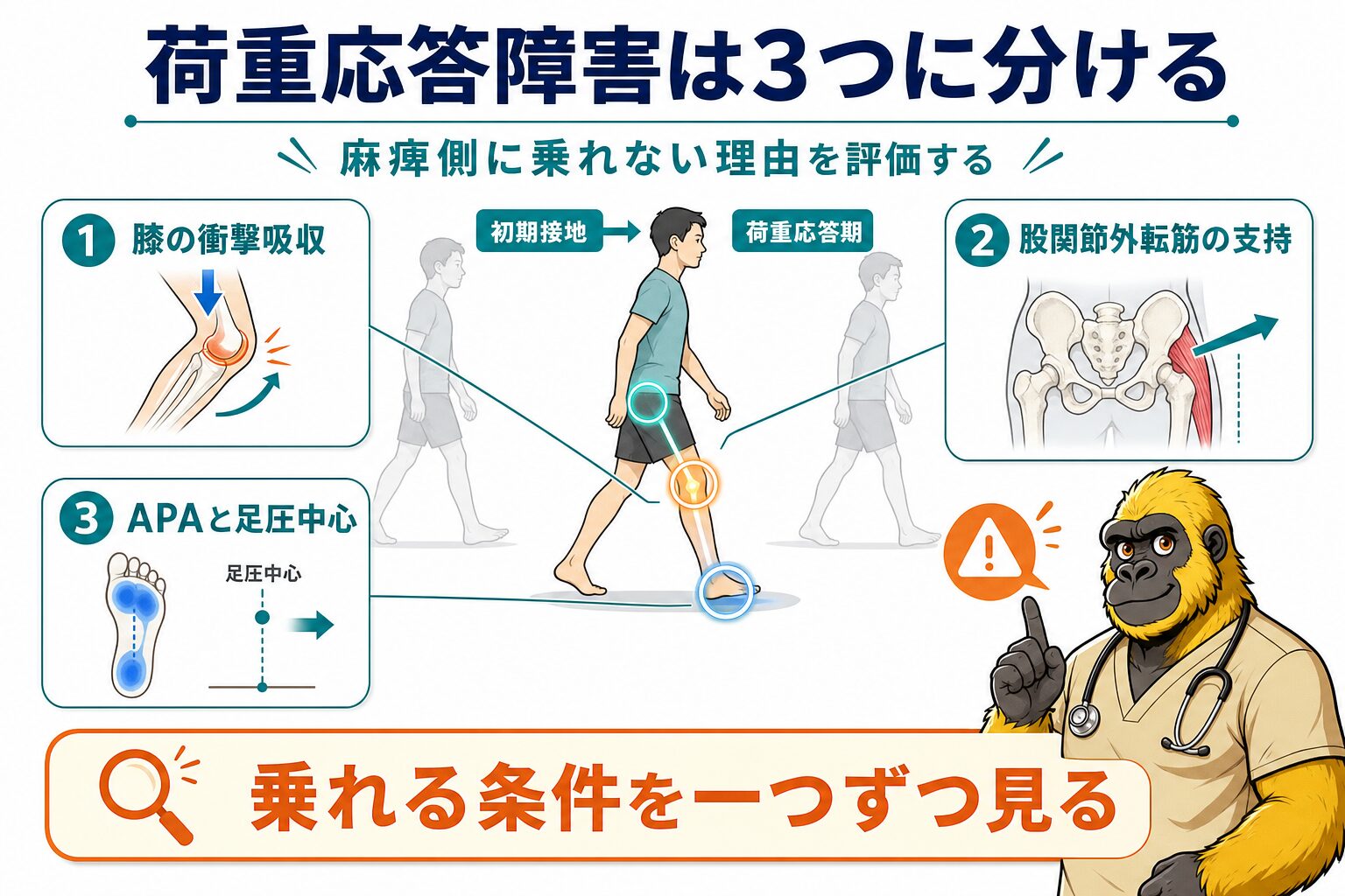 荷重応答・支持性障害の3原因:概要