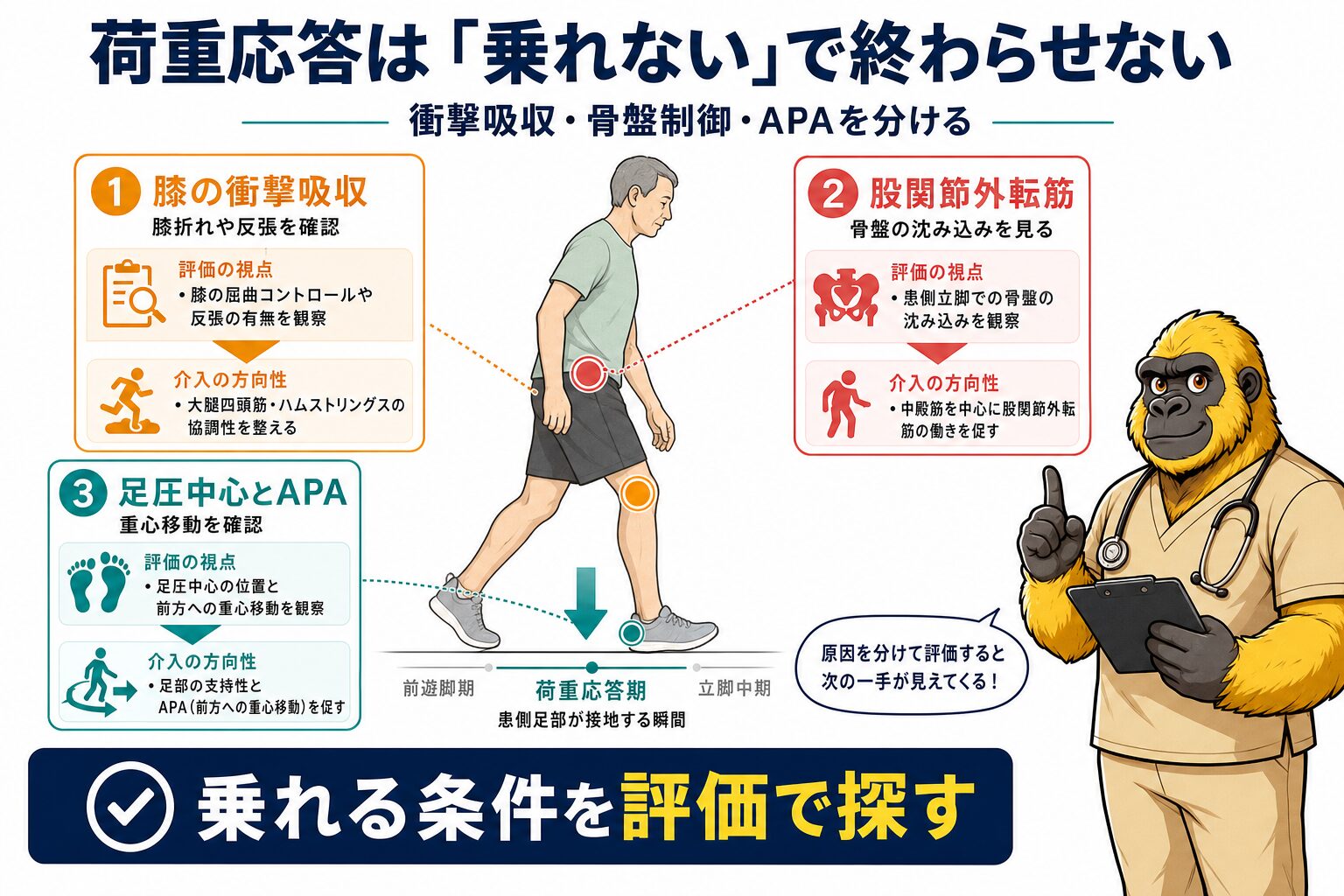 荷重応答 評価チャート
