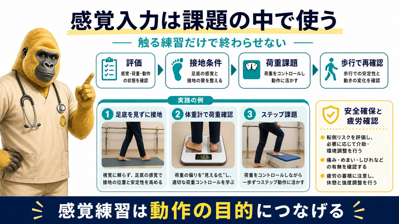 感覚入力は課題の中で使う