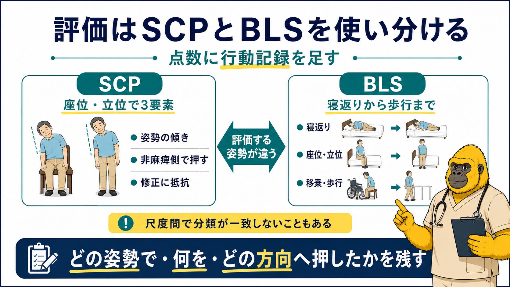 lateropulsionの評価は傾きと押す行動を分ける