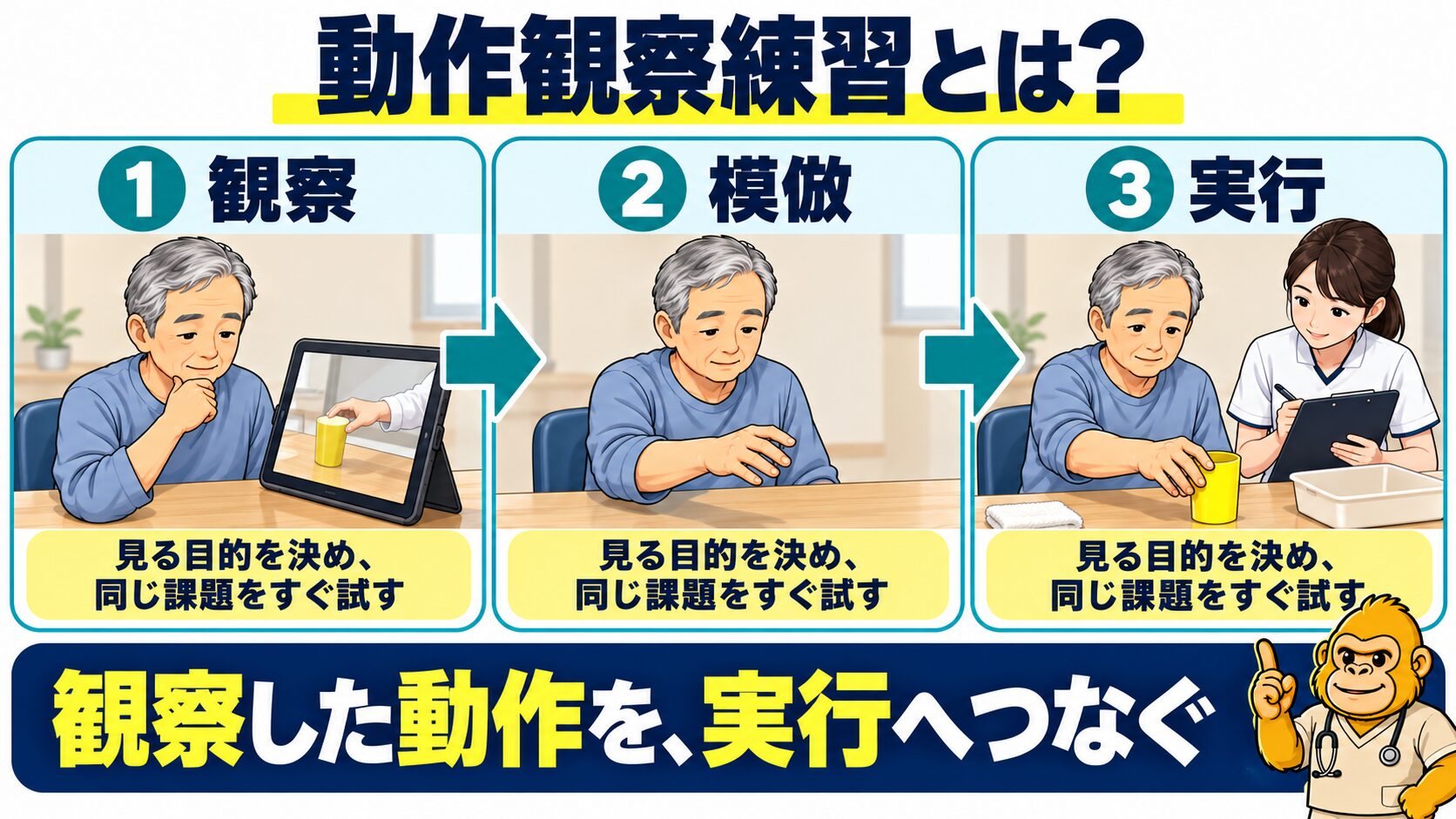 動作観察練習の基本構造